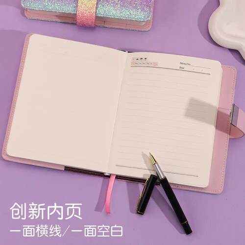 B6 password book with lock diary handbook student notepad - 图2