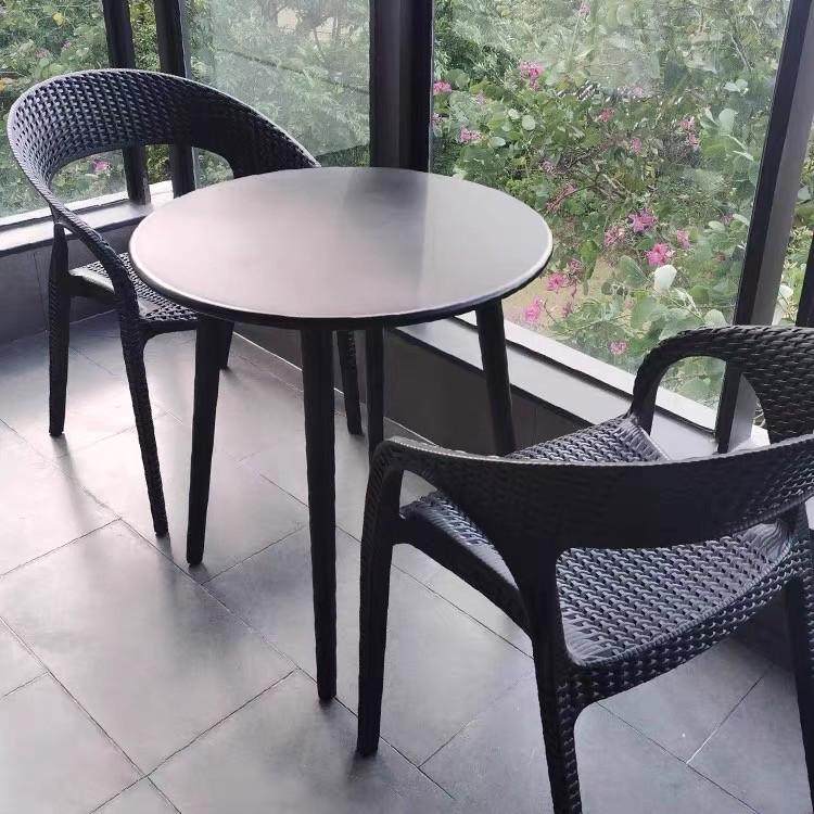 休闲碳钢小圆餐桌椅正方形阳台洽谈咖啡桌奶茶店户外摆桌子家用,淘宝优惠券,粉丝福利购,淘宝优惠卷