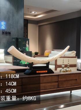 高档真中式彷象牙工艺品摆饰客厅电视堂柜书房办室装饰品酒店大公