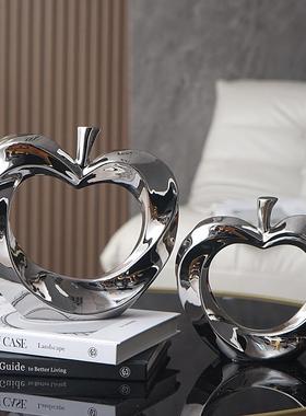 电视柜上的装饰品摆件高级感客厅轻奢高档苹果玄关工艺品样板房客