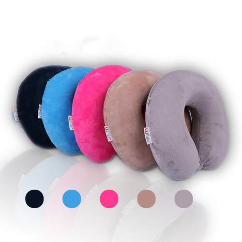 新款直销u型枕慢回弹记忆棉枕芯圆头u形枕旅行脖子枕头办公午睡颈 - 图0