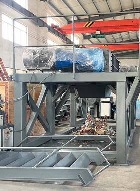 大型多功能双轴沙发床垫家具家电破碎机木材机头料工业固废撕碎机