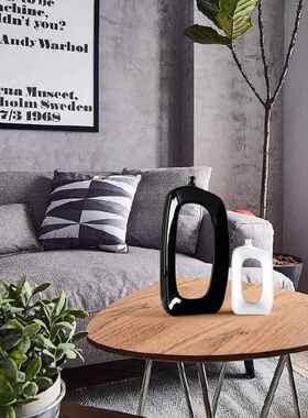 正品欧式家系软装饰品居客厅酒柜玄关茶几工艺品创意佛德镇陶瓷景