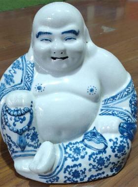 正品五子登科景德镇陶多瓷摆件五子佛笑口弥佛子佛工客厅摆设艺勒