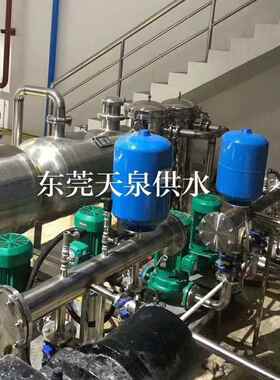 水泵泵房不锈钢管中泵加压给水系统泵房改造恒压泵组变频增压
