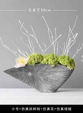 高档意式现代极简轻象奢高档抽艺术摆件玄电视柜客关家居装饰品厅