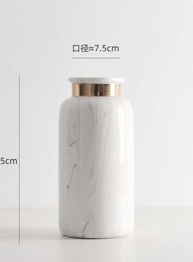 正品代简约客桌面艺厅创现意插花摆件家居装饰品陶瓷干花花瓶花摆