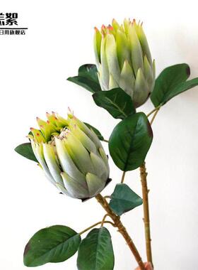 中式禅意仿真花束帝王花家居装饰摆件拍照道具仿真花春节婚庆假花