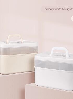 Double-layer Nail Art Tool Empty Storage Box Plastic Contain