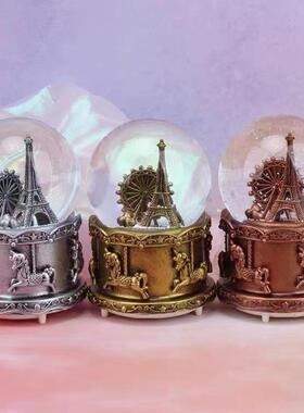 厂直销水晶球音1722乐公八音盒送同学女女生生日礼物女童主孩儿家