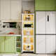 Kitchen storage rack floor-mounted multi-layer dustproof storage cabinet household multi-function cupboard dining side cabinet cabinet storage cabinet