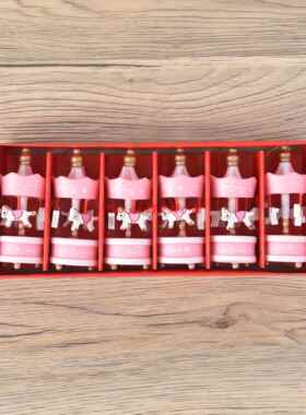 可爱迷你旋转木马摆件 创意生日礼物送女生儿童女友闺蜜