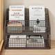 Desktop storage rack bedroom simple bookshelf living room decoration storage box student book paper ware sorting storage cabinet