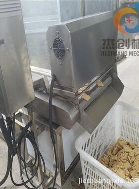 鲜豆腐串油炸机器 全自动电加热鲜兰花干油炸机 兰花干油炸生产线