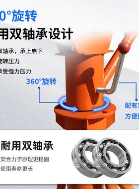 吊机起重车间小型家用装修上料吊砖提升机吊料机支吊机2吨可移动