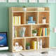 Solid wood desktop bookshelves office desk vertical multi-layer storage shelf student desk layer storage rack small bookcase