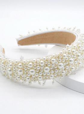 Pearl Hairband Women Headband Crown Hair Accessories Wedding
