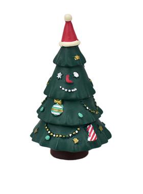 直销新款ins 迷你圣诞树爬爬猫圣诞节装饰创意微缩场景搭配树脂摆