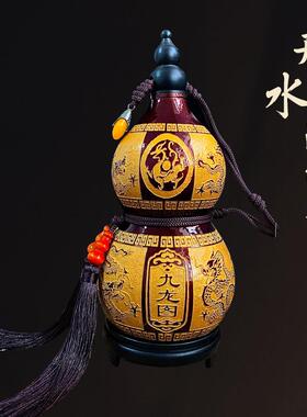 天然酒葫芦可装开水的酒葫芦旋刻做旧酒葫芦户外携带