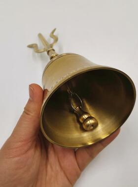 三清铃铜手摇铃铜铃三叉铜铃铜铃铛抛光版道家用品