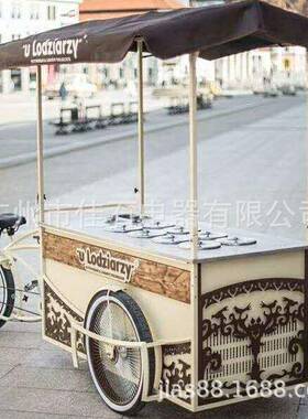 厂家供应8桶雪糕柜Pozzettigelatocart110V桶装冰淇淋花车