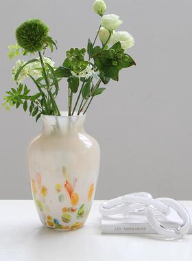 ins风鲜花创意中古花瓶家用餐桌台面电视柜家居客厅仿真花装饰瓶