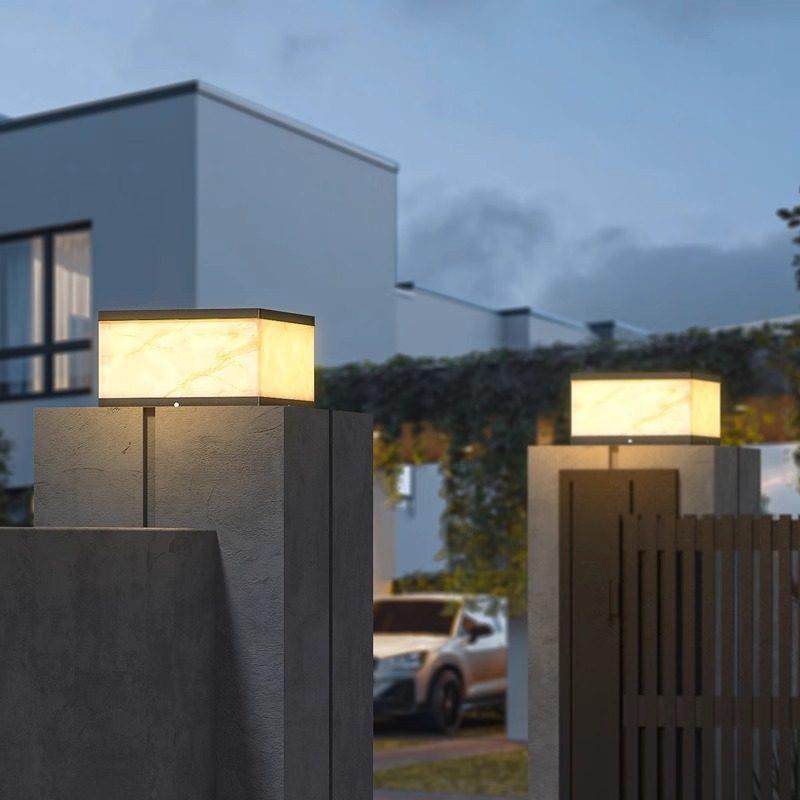 太阳能柱头灯户外庭院别墅大门两侧围墙花园柱子院子院墙门垛柱灯,淘宝优惠券,粉丝福利购,淘宝优惠卷