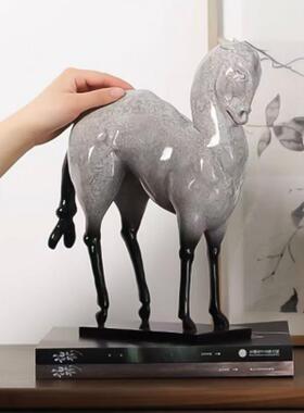 中式摆件家居马复古马摆摆件客装厅饰品新宋氏美学电柜桌面工艺品