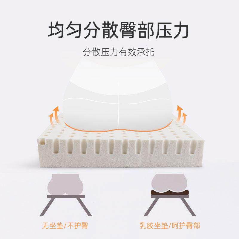 Seat cushion customized natural latex 45D thickened and high non-collapse sofa chair cushion 2026 new bay window sponge cushion