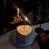 Creative ring candle Chinese Valentine's Day DIY anniversary photo props girl atmosphere film artifact