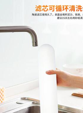 吏蒂夫农村家用不锈钢净水器单筒厨房纯水净水机水龙头前置过滤器