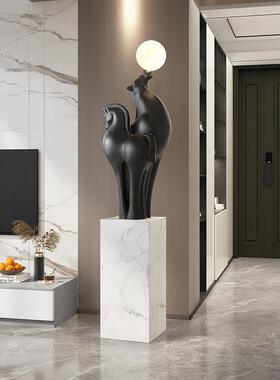 轻奢优雅，立功立业，大型客厅落地式装饰品，开幕礼品，办公室展