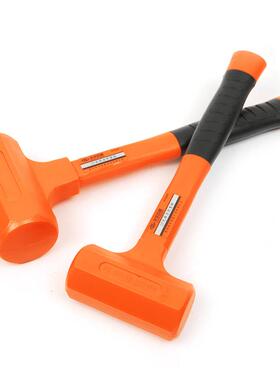 华丰巨箭橡胶锤子 无弹力防震锤安装锤橡皮锤锤子榔头