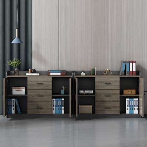 矮柜会议室茶水柜办公室办公柜子文件柜隔断柜带锁储物柜打印机柜 - 图1