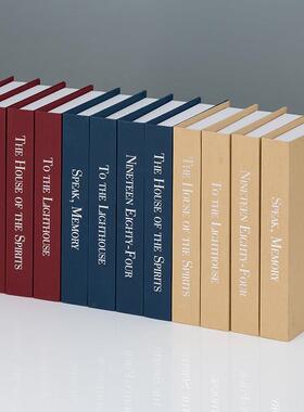 采购产品假书装饰，模拟书装饰，斯堪的纳维亚风格的道具，书装饰