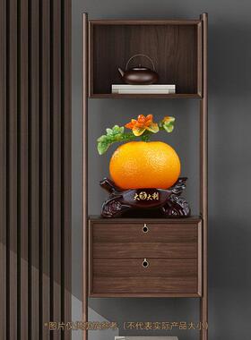 JS-20231大吉大利招财橘子件家居厅客酒迁柜玄关高摆档大气装饰乔