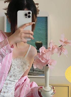 品板质手感蝴兰彷真花假花艺花瓶插花高样间客77666777厅饭蝶厅装