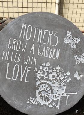 美式户外别墅草坪水泥垫脚石脚踏石原话庭院装饰摆件美式园艺装饰