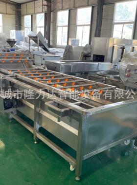 果蔬气泡清洗机 水果蔬菜清洗设备 全自动大型商用连续辣 椒清洗