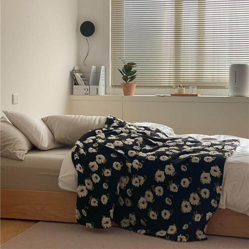 厂家直销2021雏菊复古羊毛绒毯加厚豆豆绒毯子单人盖腿办公室午睡,淘宝优惠券,粉丝福利购,淘宝优惠卷