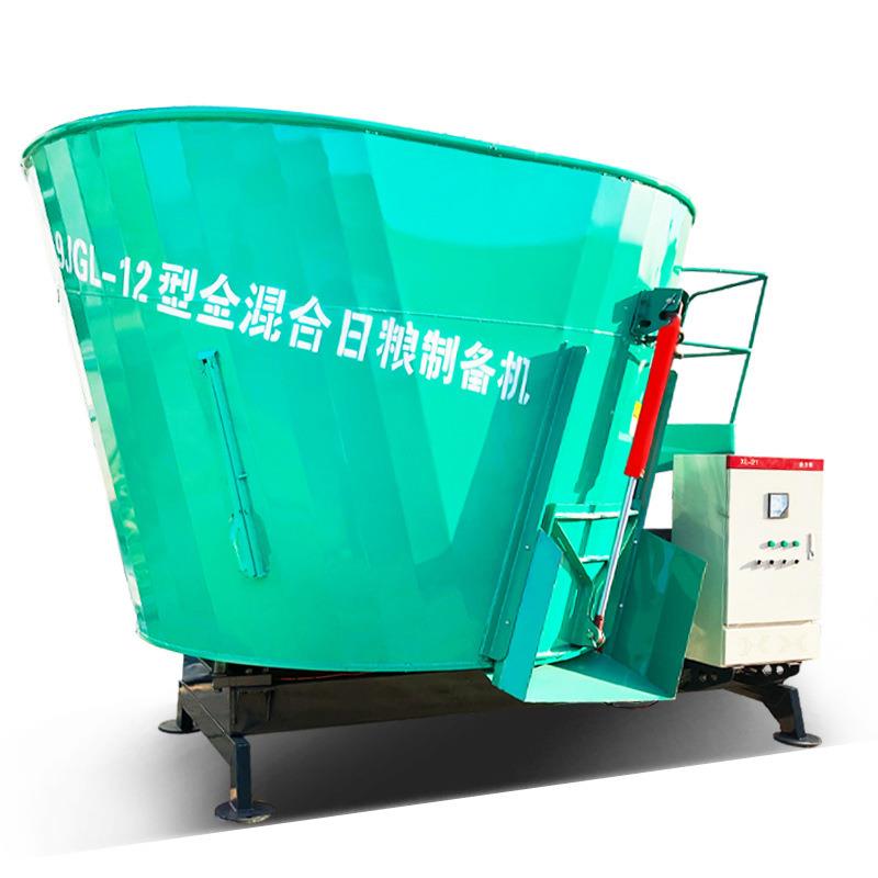 25m³料仓卧式固定式拌草机牛羊饲草混料机立式TMR日粮制备机 - 图3