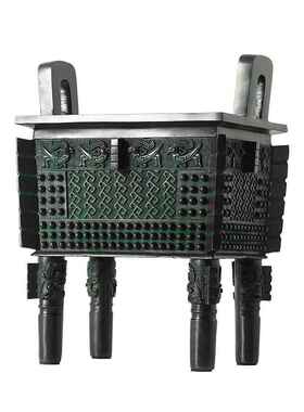 铜三脚架装饰品地板站立大型古董青铜客厅桌子装饰品乔迁公司开幕