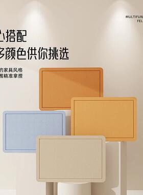 照片墙上毛毡板留言板拍立得墙板家庭相框展示墙软木板毛毡墙贴