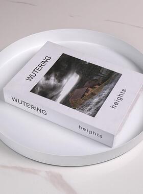 北欧金属托盘摆件茶几简约圆形装饰盘首饰盘客厅收纳ins摆件组合