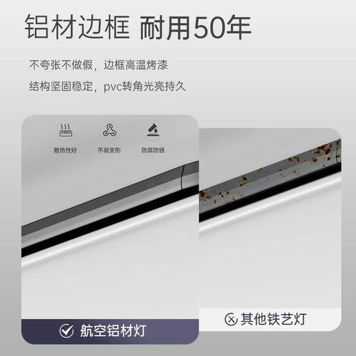 超薄LED现代简约大气客厅灯书房卧室长方形大厅套餐餐厅吸顶灯具 - 图1