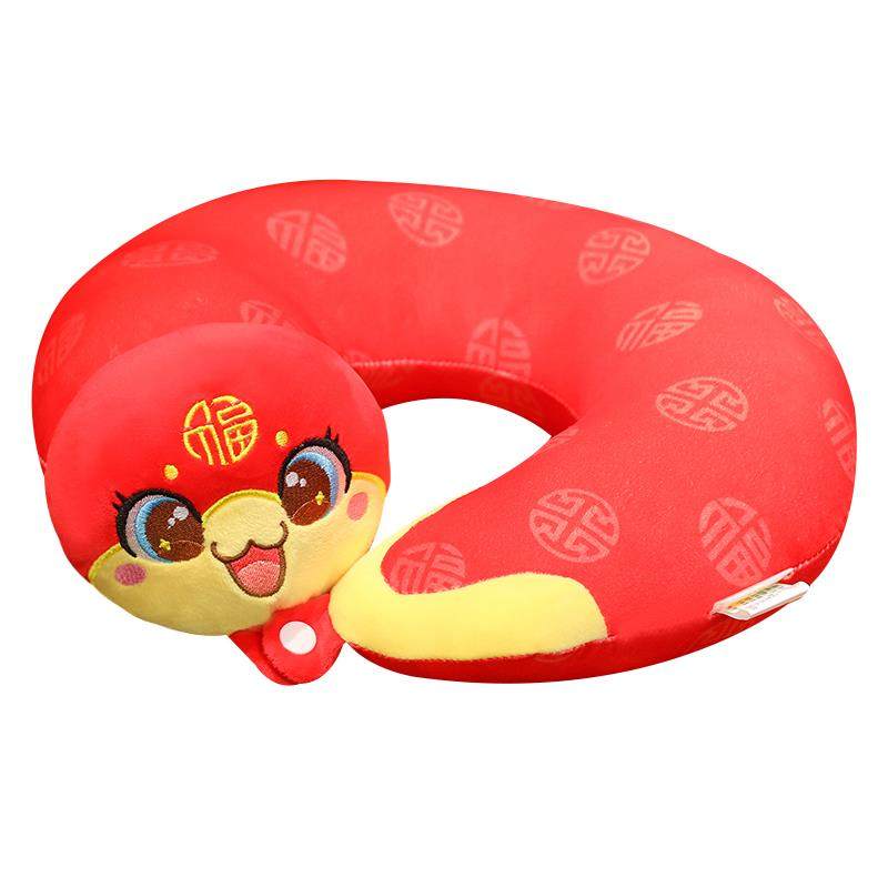 2025蛇年吉祥物公仔生肖蛇抱枕蛇年毛绒玩具颈枕新年会礼品午睡枕,淘宝优惠券,粉丝福利购,淘宝优惠卷