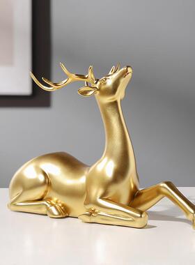 金色鹿创红酒架摆件厅柜桌面酒意酒架RDW3008摆客设家居玄关动物