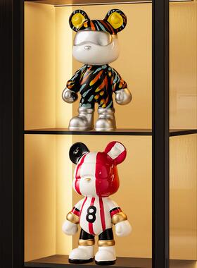 暴力熊摆件客厅轻奢高档大号模型电视柜酒柜玄关家居高级感装饰品