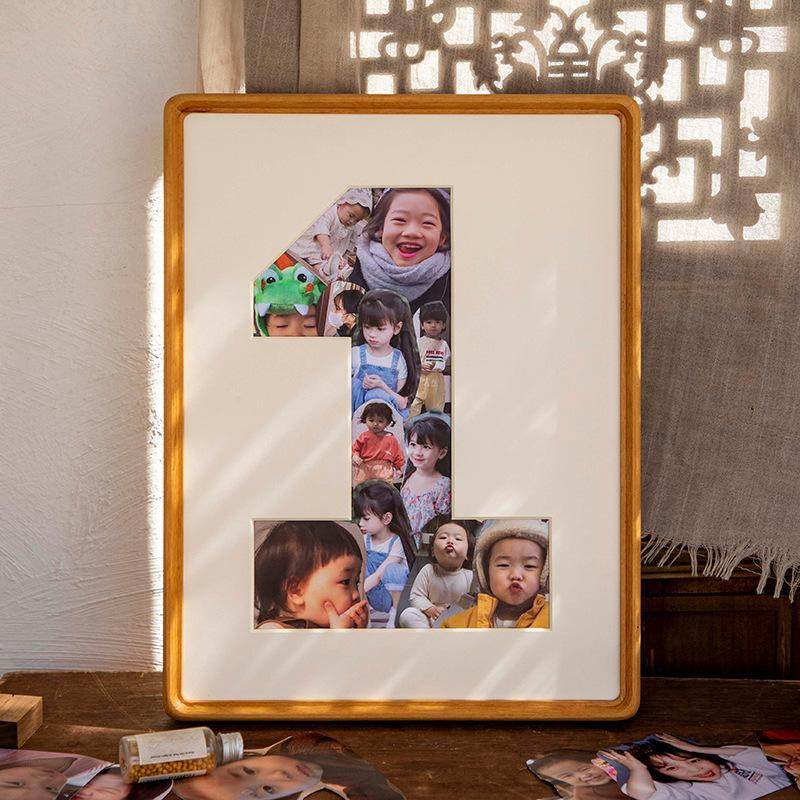 小红书宝宝一周年成长纪念照相框儿童12个月记录照片相册周岁礼物,淘宝优惠券,粉丝福利购,淘宝优惠卷