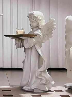 hot创意爱丽丝大型落地摆件客厅托盘软装饰乔迁新居高级感北欧风